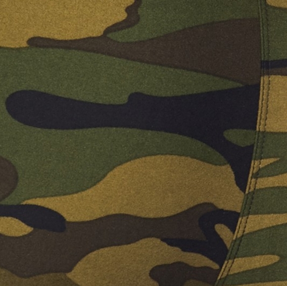 Leggings High Waist Camo Camouflage Army Print ONE SIZE - Picture 4 of 4